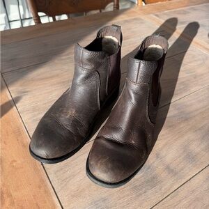 UGG Women's Brown Leather Ankle Boots